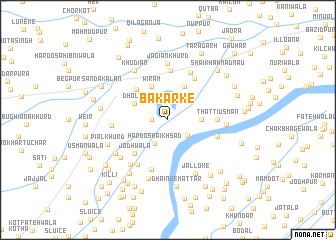 map of Bakarke