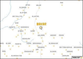 map of Bakār