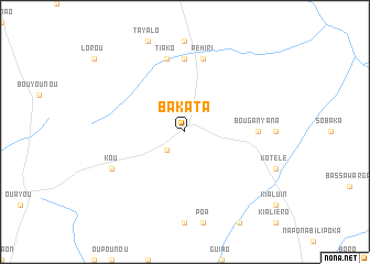 map of Bakata