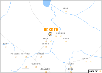 map of Bakaté