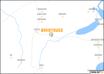 map of Bakatougé