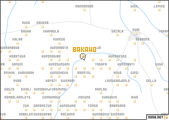 map of Bakawo