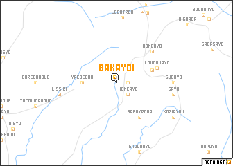 map of Bakayo I