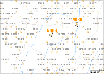 map of Baka