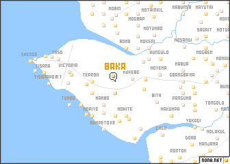 map of Baka