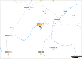 map of Baka