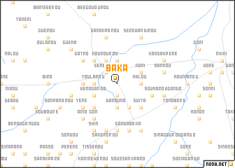 map of Baka