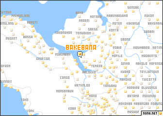 map of Bakebana