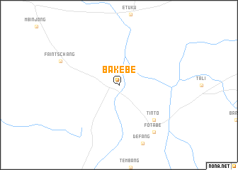 map of Bakebe