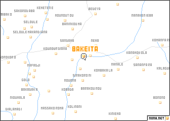 map of Bakeita