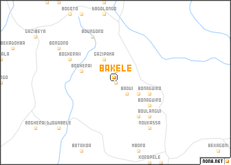 map of Bakélé