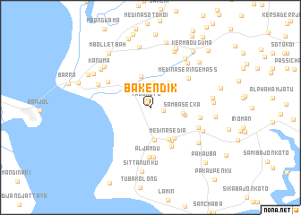 map of Bakendik