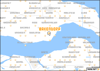map of Bakendorp