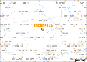 map of Bakenfeld