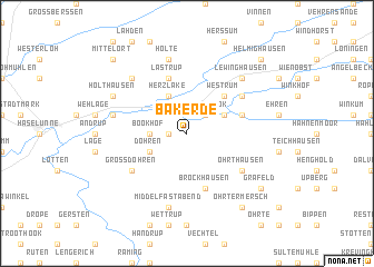 map of Bakerde