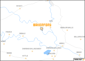 map of Baker Ford