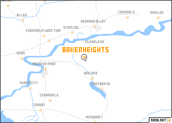 map of Baker Heights