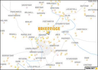 map of Baker Ridge