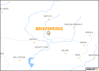 map of Baker Springs