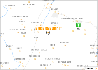 map of Bakers Summit