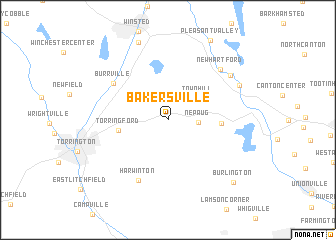 map of Bakersville