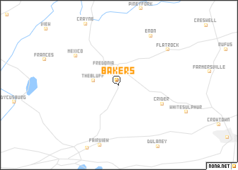 map of Bakers