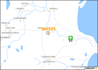 map of Bakers