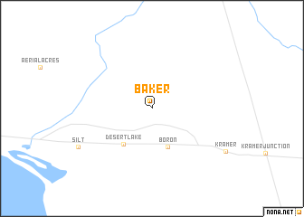 map of Baker