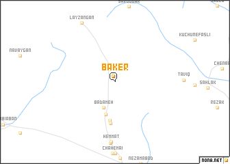 map of Baker
