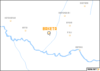 map of Baketa