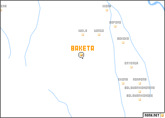 map of Baketa