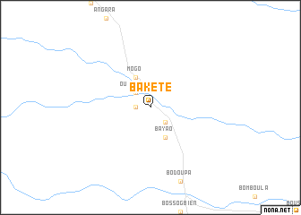 map of Bakété