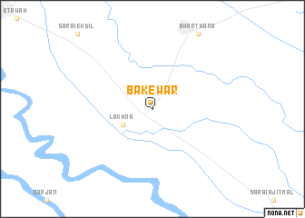 map of Bakewar