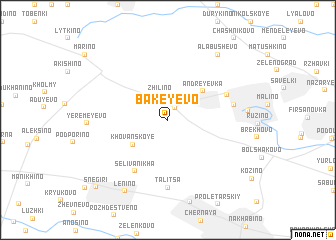 map of Bakeyevo