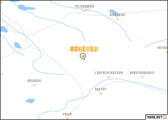 map of Bakeyev