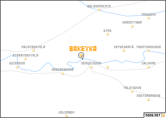 map of Bakeyka