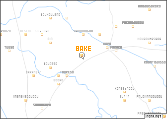 map of Baké