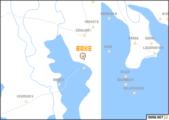 map of Baké