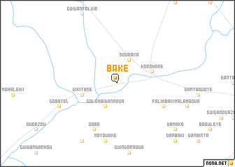 map of Baké