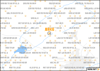 map of Bäke