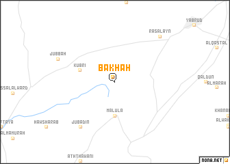 map of Bakh‘ah