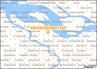 map of Bākhai Mahabatpur