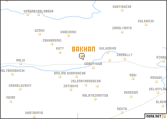 map of Bakhanʼ