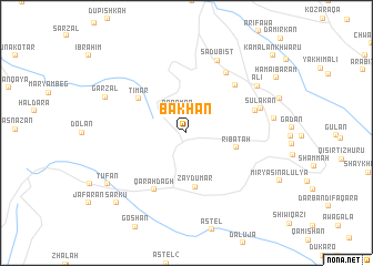 map of Bākhān