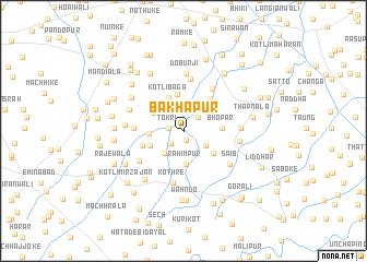 map of Bakhāpur