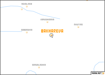 map of Bakharëva