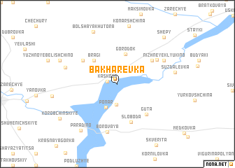 map of Bakharëvka