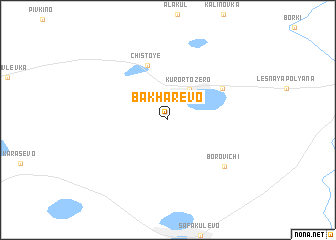 map of Bakharëvo