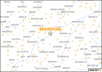 map of Bakhāriwāl