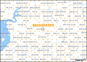 map of Bākharpāra